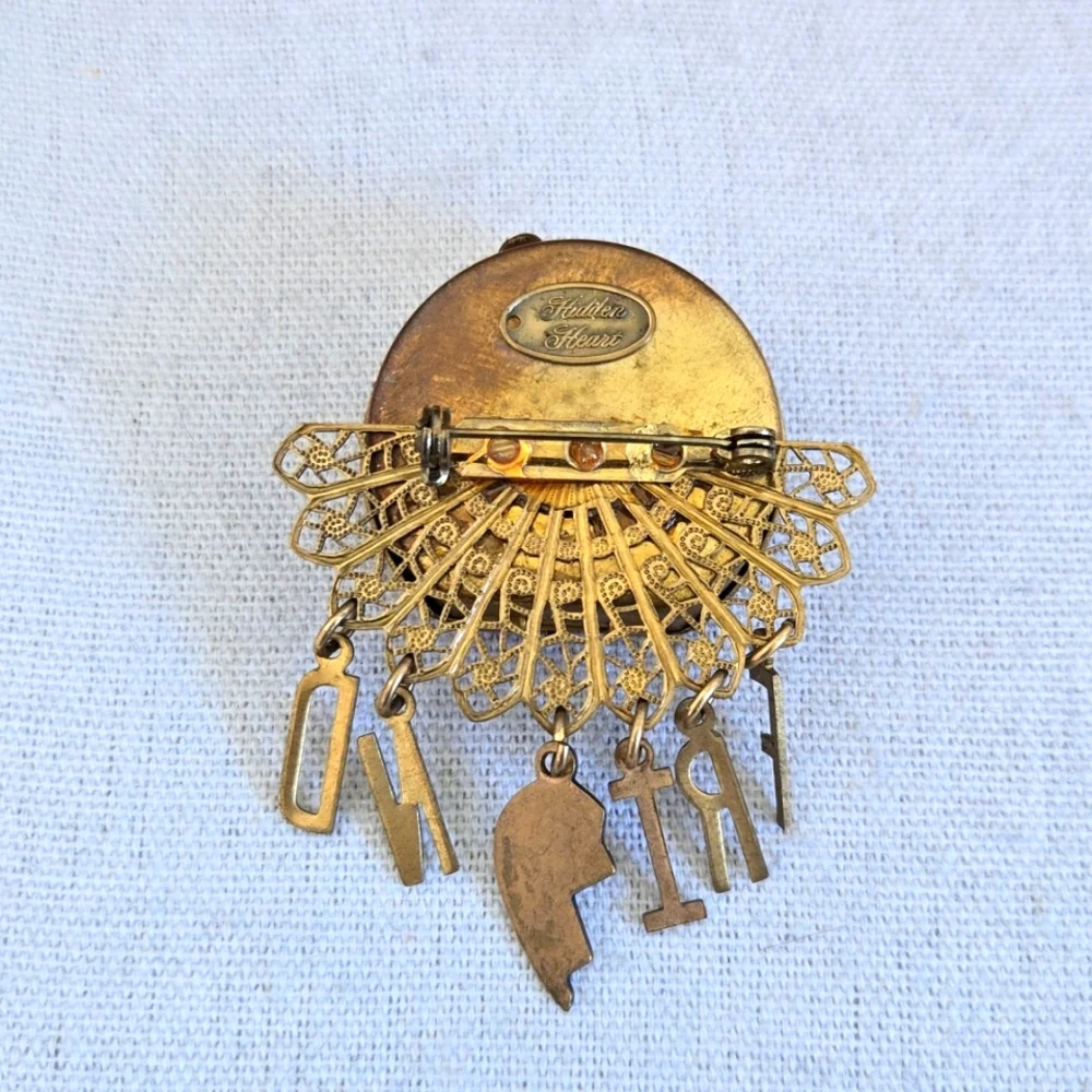 Hidden Heart Friends Forever Brooch